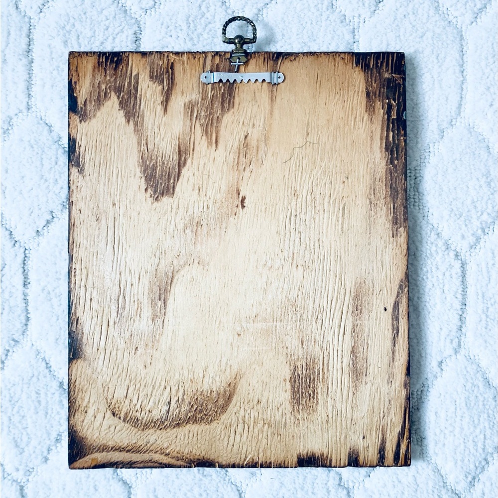 framed print titled "Four Courtyards" by O.L. Coleman, on Rustic wooden Frame - Picture 11 of 12